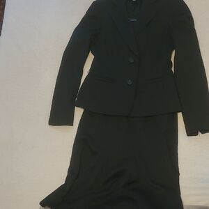 Anne Klein Black Blazer & Skirt Set